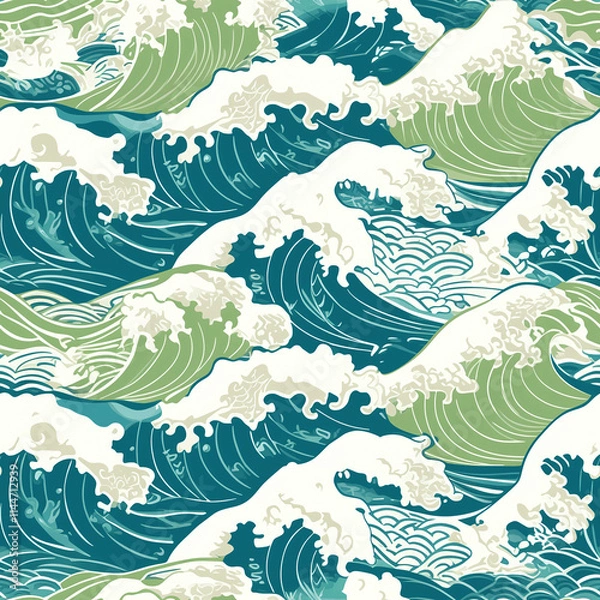 Obraz seamless pattern with waves