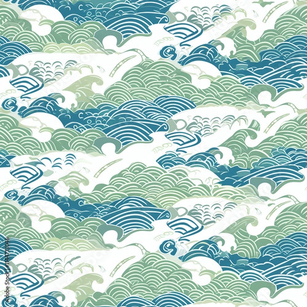 Obraz sea waves pattern