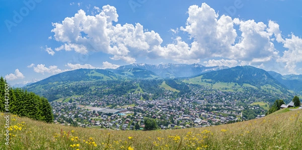 Obraz Megeve summer panoramic