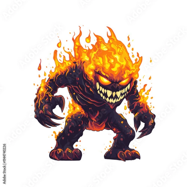 Obraz Vector Lava Monster