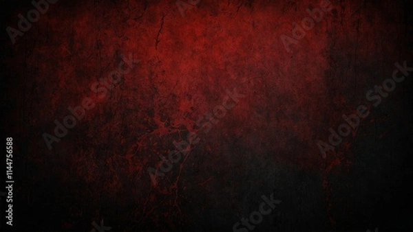 Obraz Black and red grunge texture background