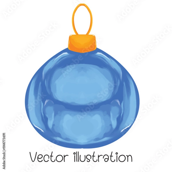 Obraz Christmas lights, decorative vector illustration