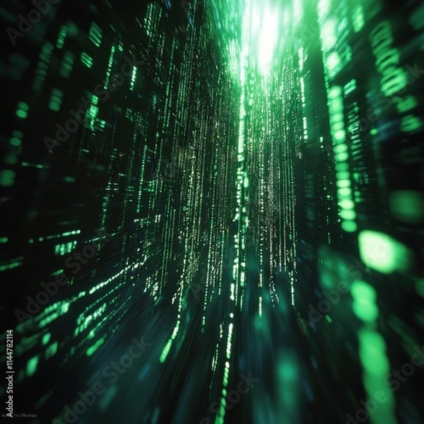 Obraz fiber optics background with spots