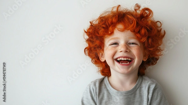Obraz Smiling red-haired boy