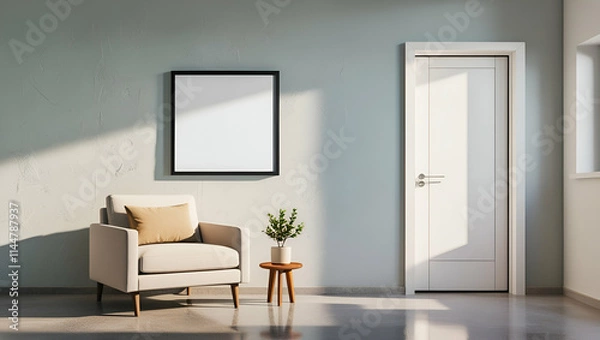 Fototapeta modern living room with sofa