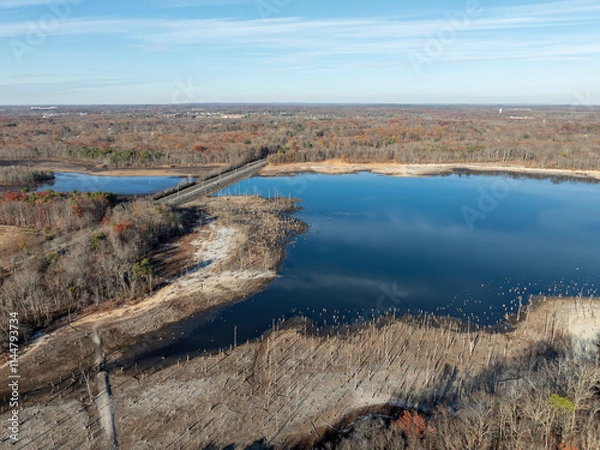 Obraz Reservoir Aerial