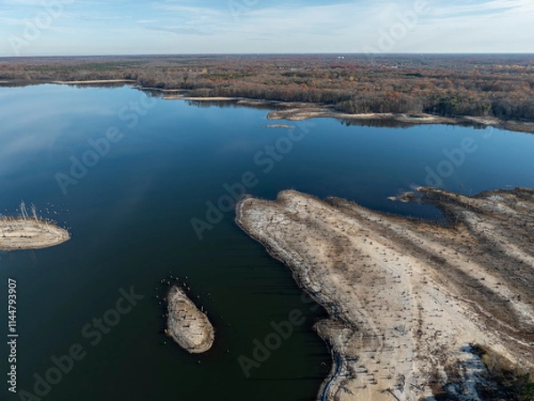 Obraz Reservoir Aerial