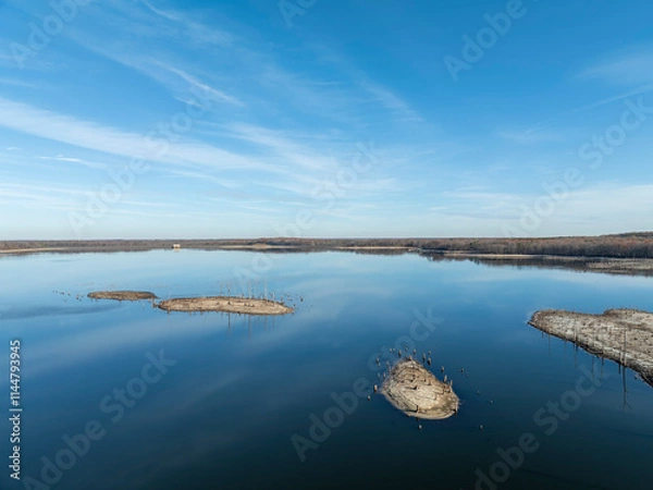 Obraz Reservoir Aerial