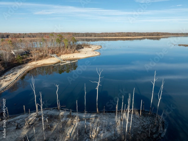Obraz Reservoir Aerial