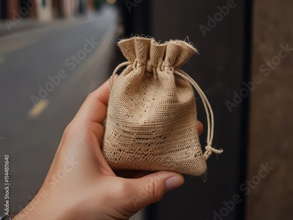 Fototapeta sack on a white background