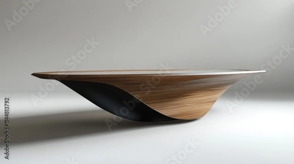 Obraz empty plate on wooden table