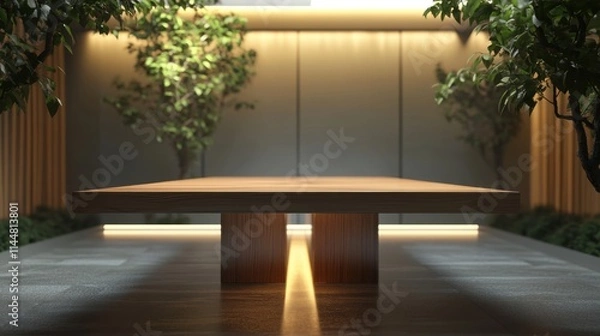 Obraz modern living room with table and chairs