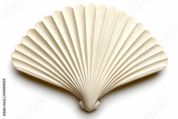 Fototapeta Elegant White Fan with Delicate Petals Capturing Timeless Beauty in Design and Aesthetics