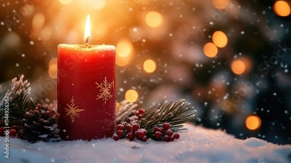 Obraz Cozy Candlelight Christmas