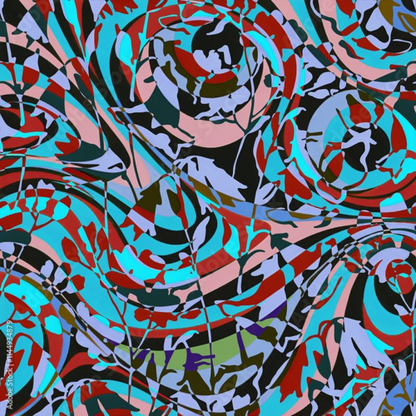 Fototapeta abstract seamless patterns