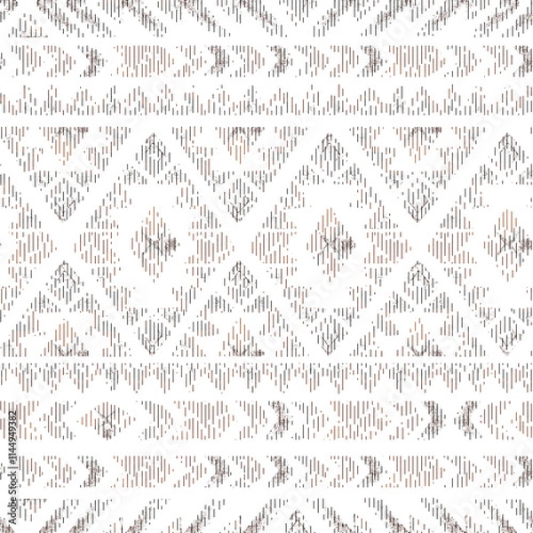 Obraz Geometrical ethnic seamless pattern
