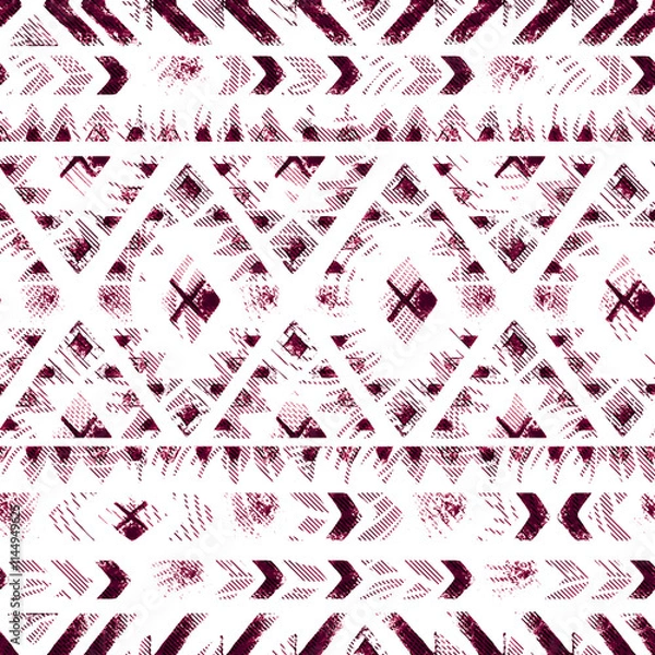 Obraz Geometrical ethnic seamless pattern
