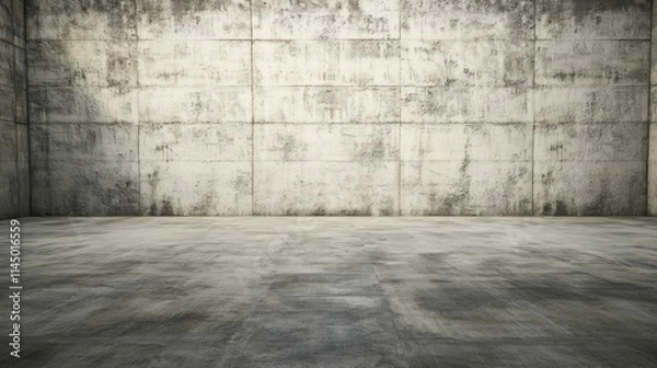 Fototapeta Empty Concrete Room Interior Design - Modern Architecture