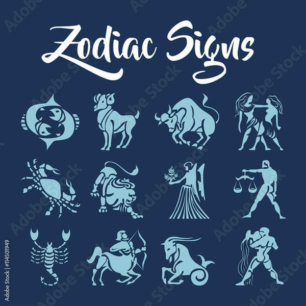 Obraz Zodiac Signs vector art
