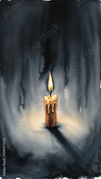 Obraz candle in the dark