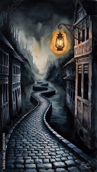 Obraz halloween night scene