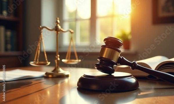 Obraz Legal office judge s gavel scales of justice