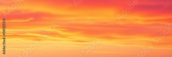 Obraz Abstract watercolor background depicting a sunset sky in hues of orange and purple, background, sunset