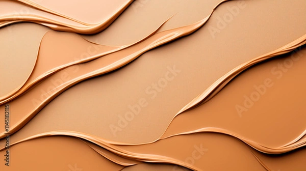 Obraz Liquid Foundation Swirls on Textured Background