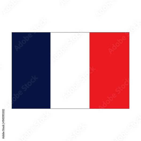 Fototapeta France Flag icon. Round flag of france icon design, vector illustration