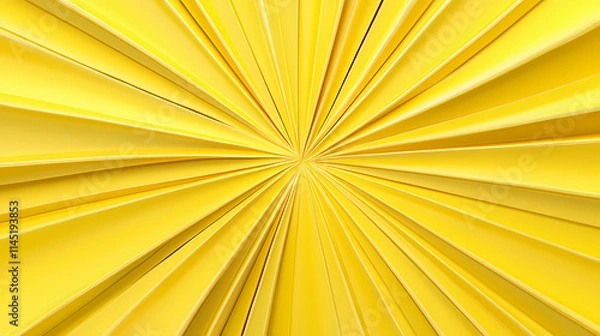 Obraz Bright yellow sunburst background with glowing light rays. ideal for summer themes, energy concepts, and vibrant designs. Luster. Illustration