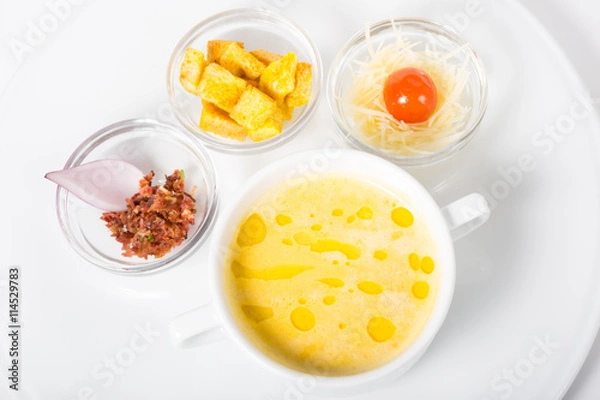 Fototapeta Creamy pumpkin soup