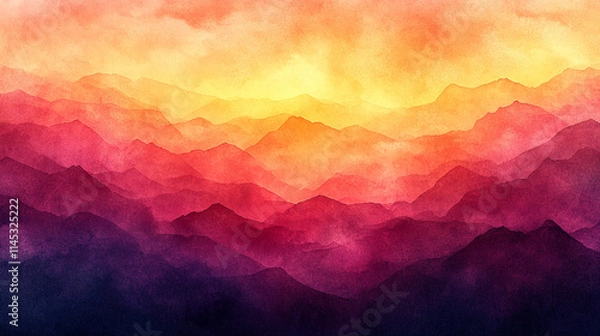 Fototapeta vibrant abstract watercolor drawing symbolizing chaos, featuring bold splashes of color on paper. The image evokes a sense of confusion, energy, and the unpredictable nature of life