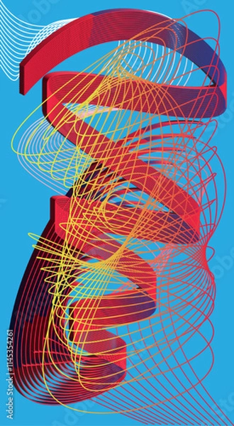 Obraz background with lines