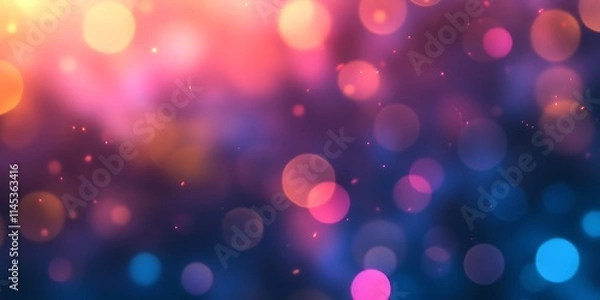 Fototapeta Abstract Colorful Bokeh Lights Background Image