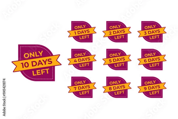Fototapeta Engaging countdown visuals for sales, events, and promos. Eye-catching and professional designs.