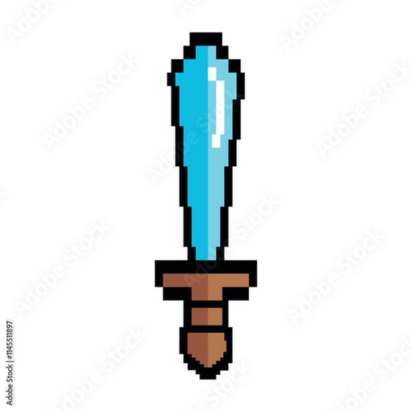 Obraz video game sword pixelated