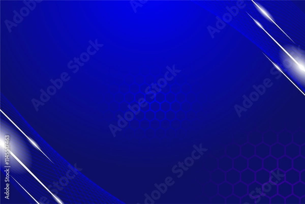 Fototapeta Abstract elegant blue luxury background with a white line. Modern futuristic background