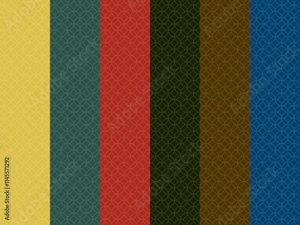 Fototapeta 和柄背景（七宝）