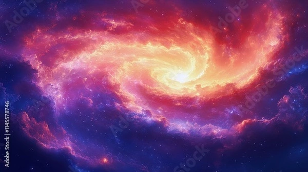 Fototapeta Wind turbines dance against a breathtaking sunset sky, illuminating the horizon in shades of orange and purple