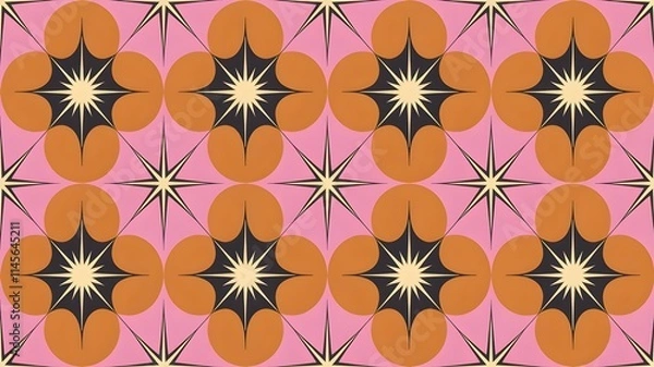 Fototapeta Atomic Starburst Pattern for Wallpaper and Backgrounds