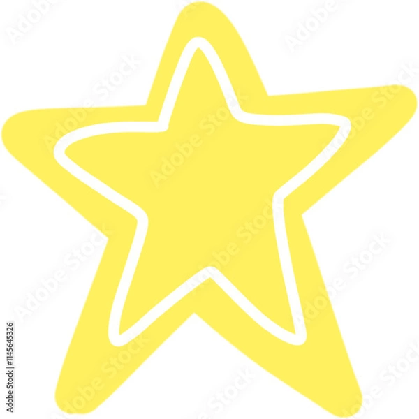Obraz A yellow star