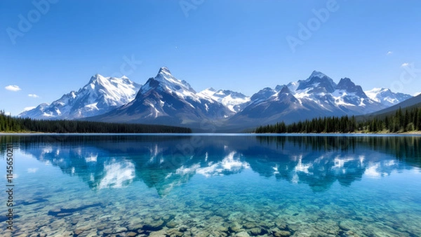 Obraz lake in the mountains