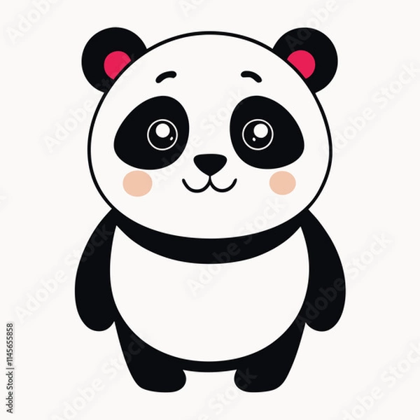 Obraz panda bear cartoon
