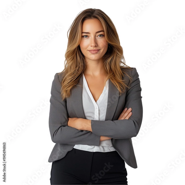 Obraz portrait of a smiling business woman