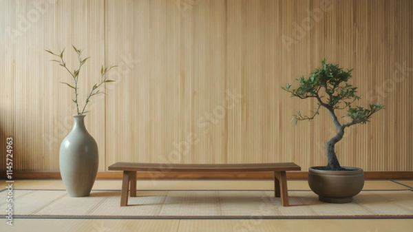 Obraz Serene Minimalist Zen Interior Design 