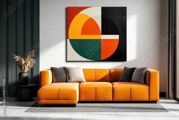 Fototapeta Chic Geometric Wall Art Perfect for Modern Home Decor and Stylish Interiors