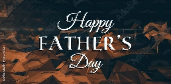 Fototapeta Composite image of happy fathers day