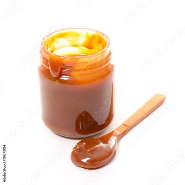 Fototapeta caramel in jar