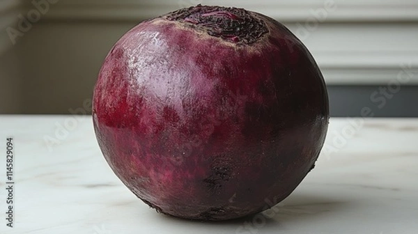 Fototapeta close up of beetroot isolated on a white background