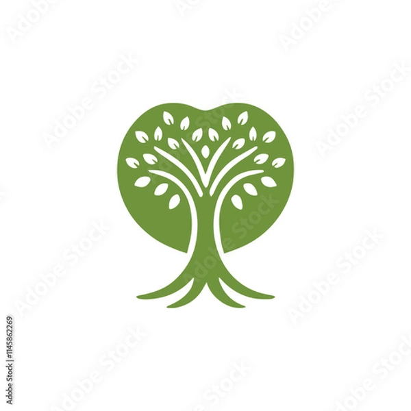 Fototapeta Apple tree logo